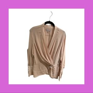 Chelsea 28 Light Pink Wrap-style Blouse